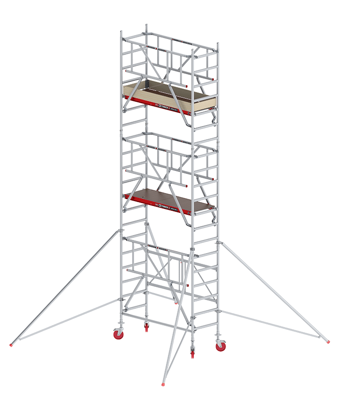 3 en 1 Escalera de Aluminio Combinación, Andamio con Plataforma de Trabajo