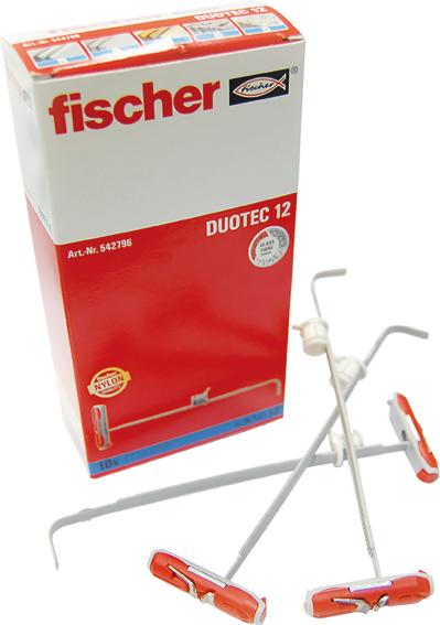 Fischer DuoTec 10 - Taco Pladur para grandes cargas - Caja 50 unidades -  537258